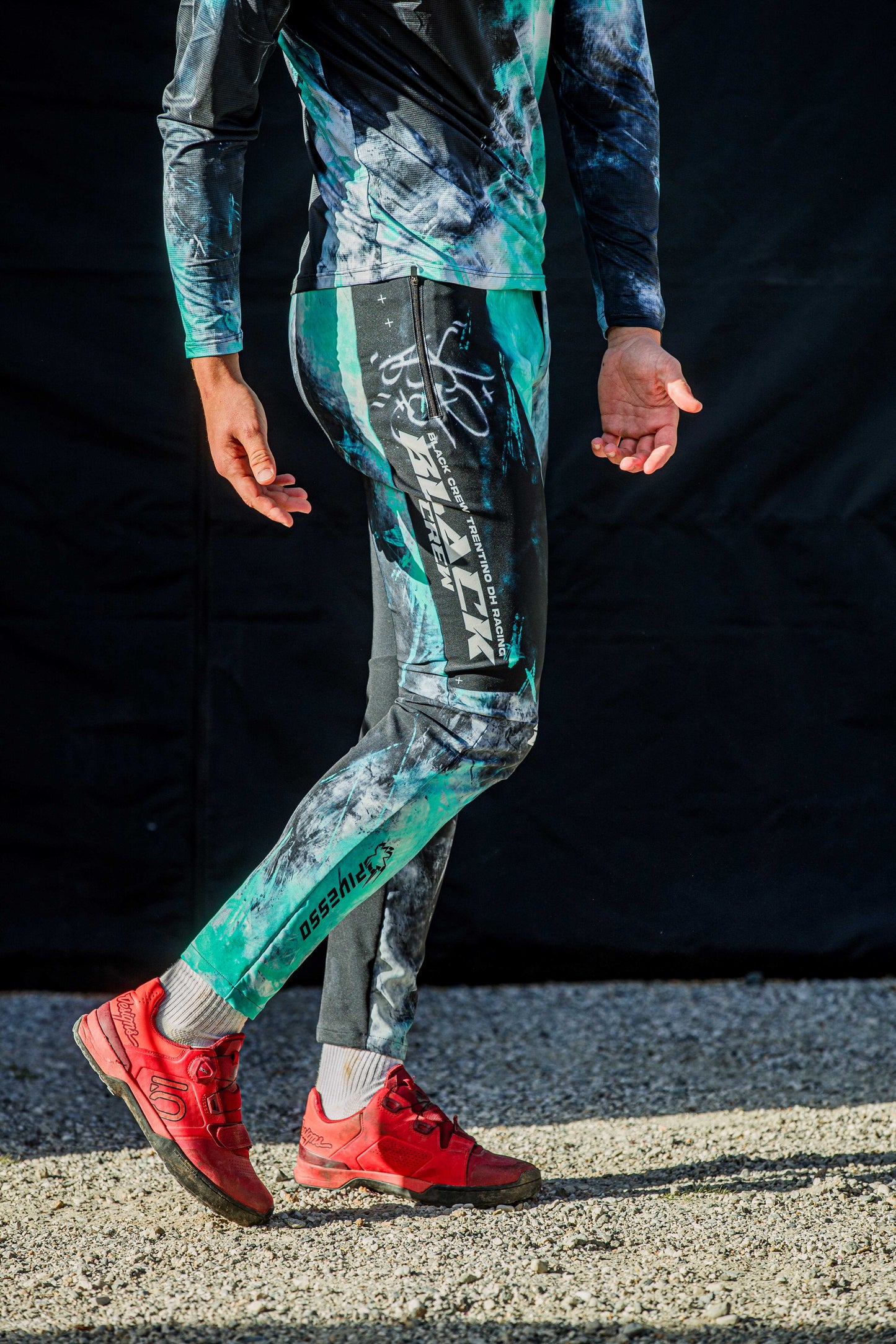 Pantalone Black Crew nero/verde