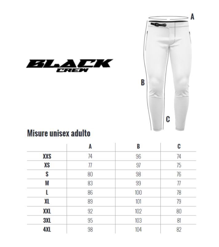 Pantalone Black Crew bianco/rosa