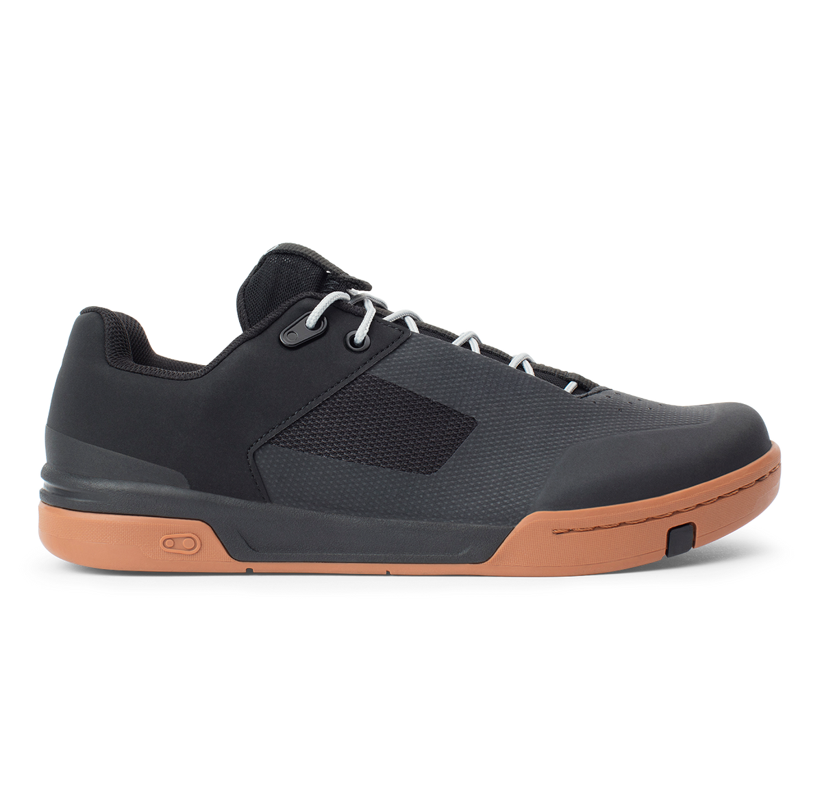 Stamp Lace Flat Shoes - Black/Gum – vista 3