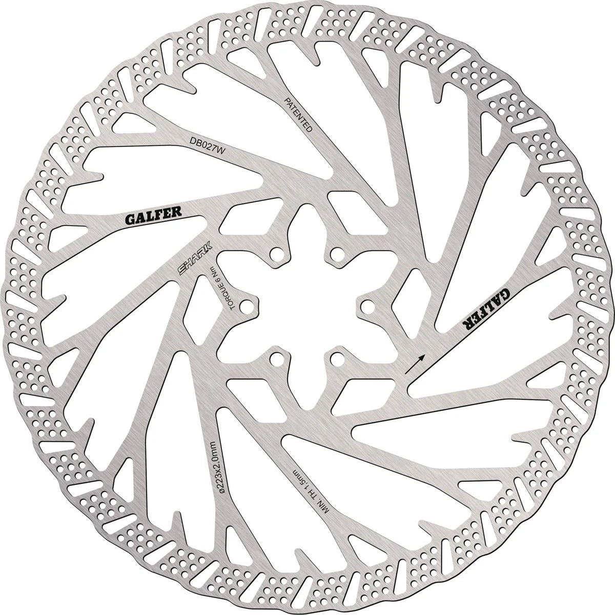 Disco freno Galfer Shark DB027W 223 mm