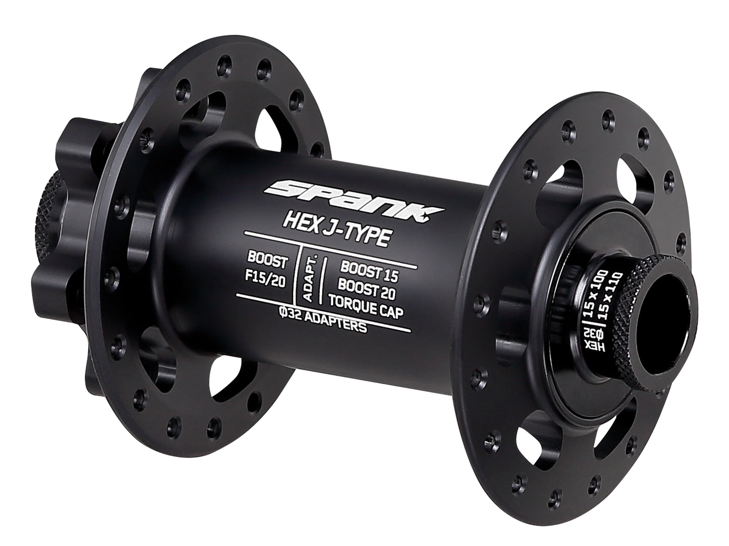 Mozzo Spank HEX J-Type Boost F15/20 Hub, 32H front hub