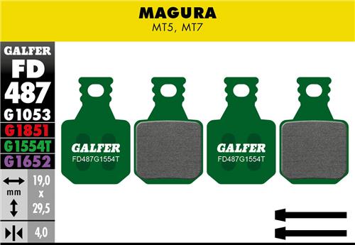 Pastiglie Galfer FD487 - Black crew shop