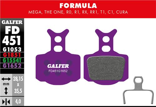 Pastiglie Galfer FD451 - Black crew shop