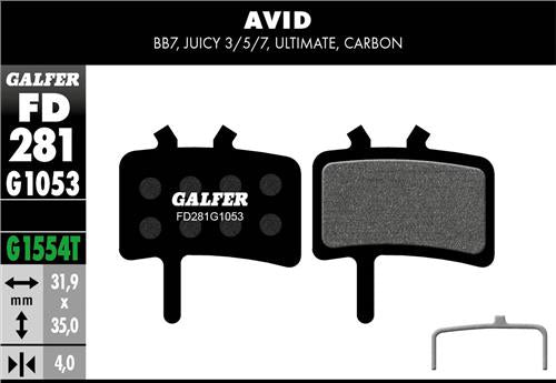 Pastiglie Galfer FD281 - Black crew shop