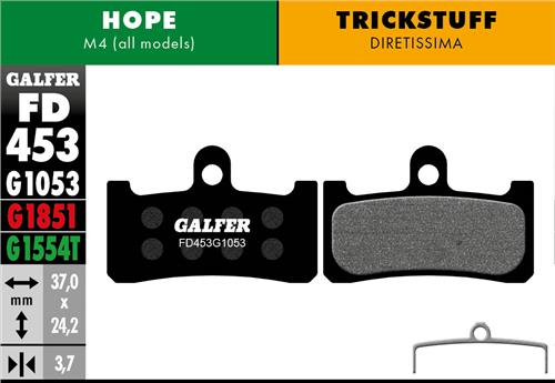 Pastiglie Galfer FD453 - Black crew shop