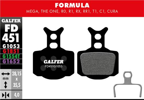 Pastiglie Galfer FD451 - Black crew shop