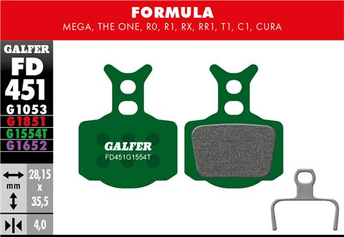 Pastiglie Galfer FD451 - Black crew shop