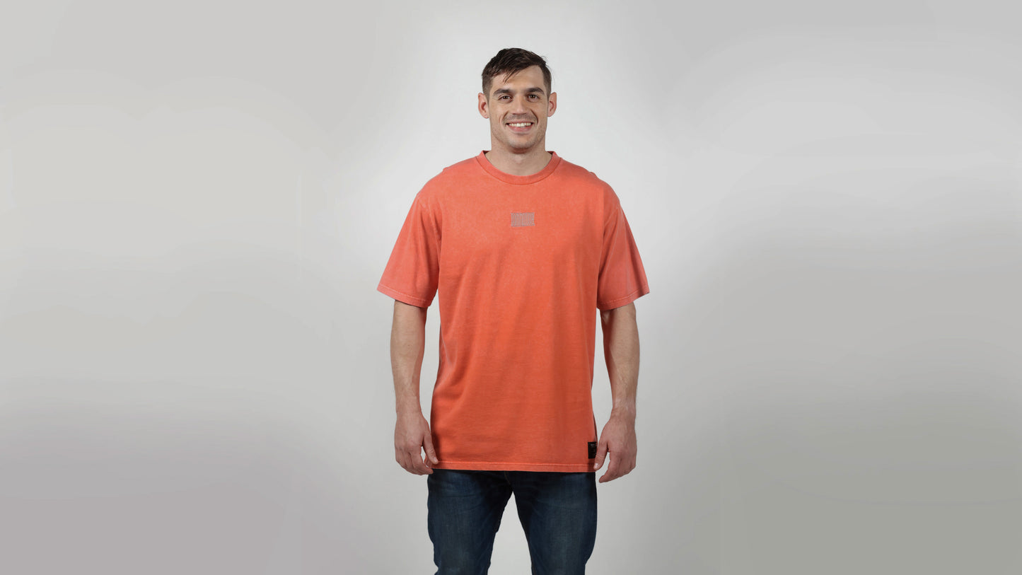 T-SHIRT COMMENCAL WASHED TANGERINE - Black crew shop