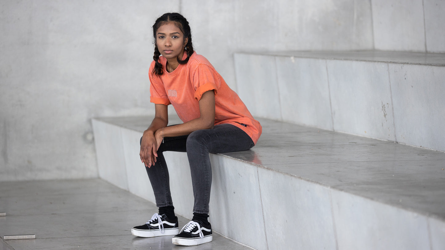 T-SHIRT COMMENCAL WASHED TANGERINE - Black crew shop