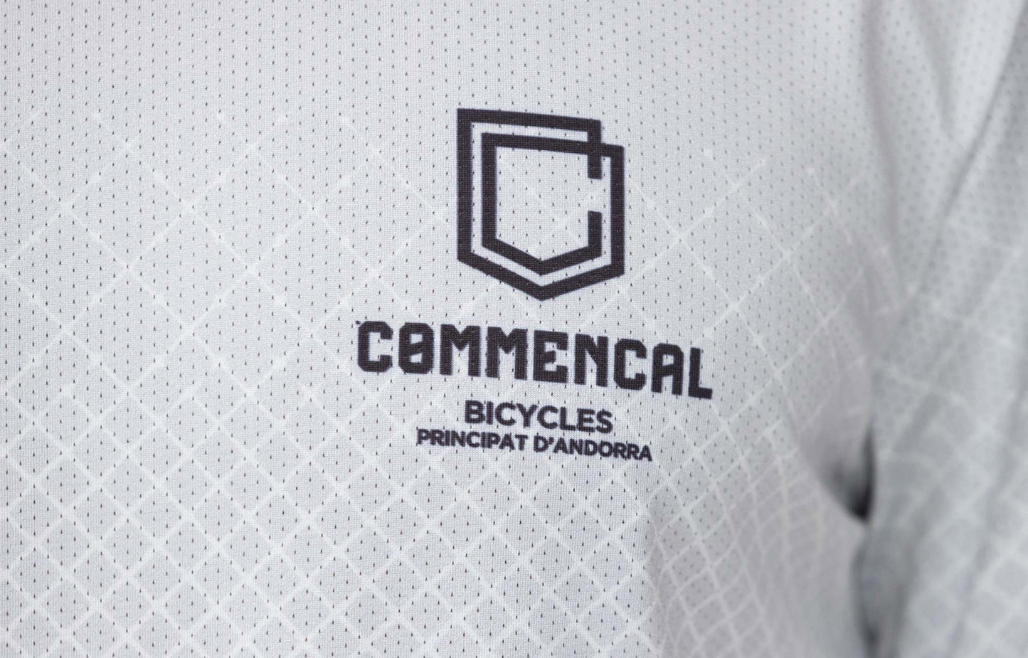 MAGLIA MANICHE LUNGHE COMMENCAL LIGHT GREY - Black crew shop