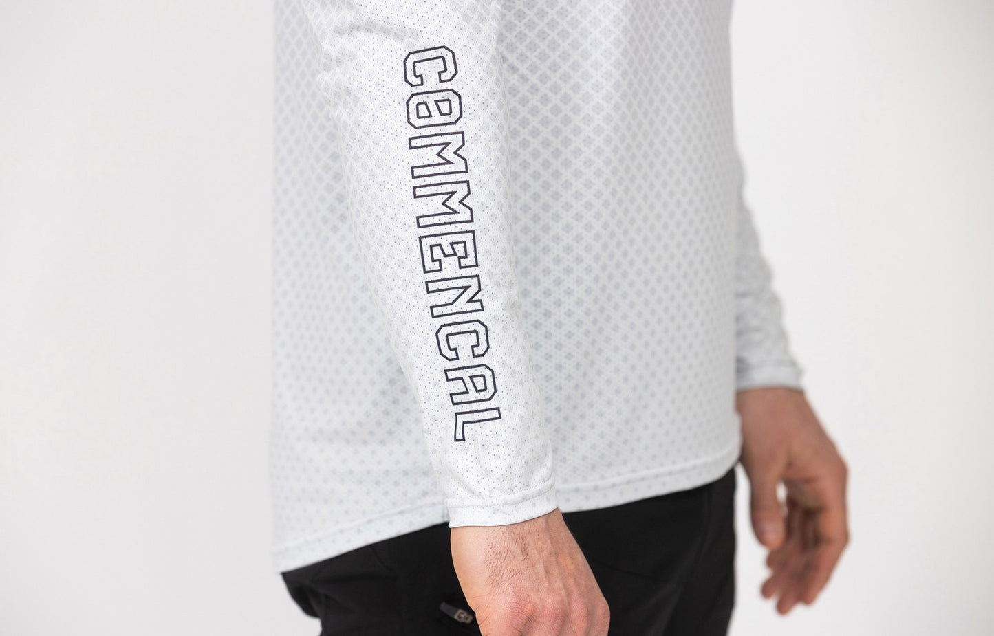 MAGLIA MANICHE LUNGHE COMMENCAL LIGHT GREY - Black crew shop