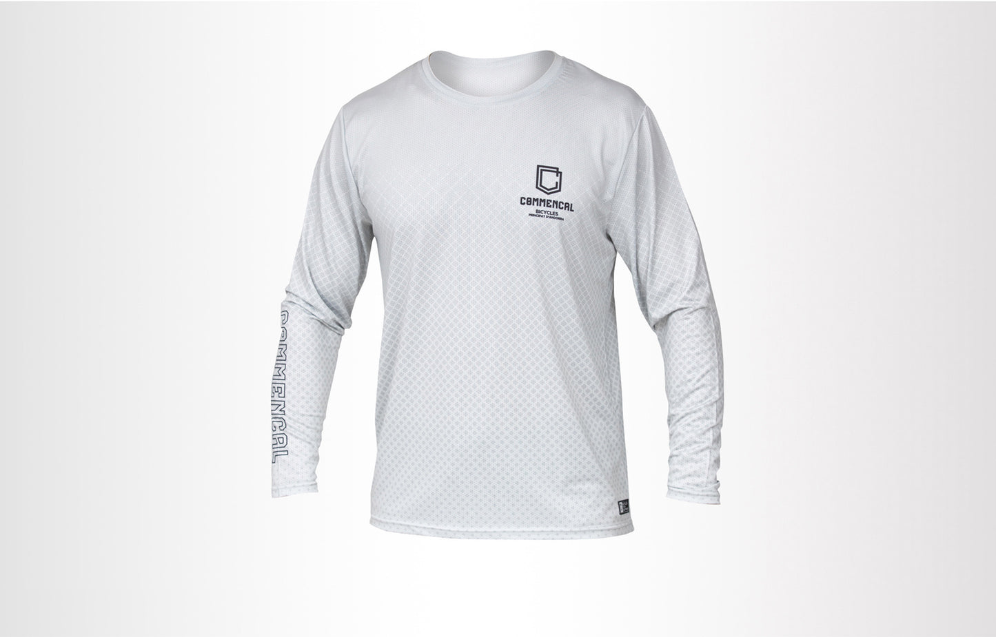 MAGLIA MANICHE LUNGHE COMMENCAL LIGHT GREY - Black crew shop