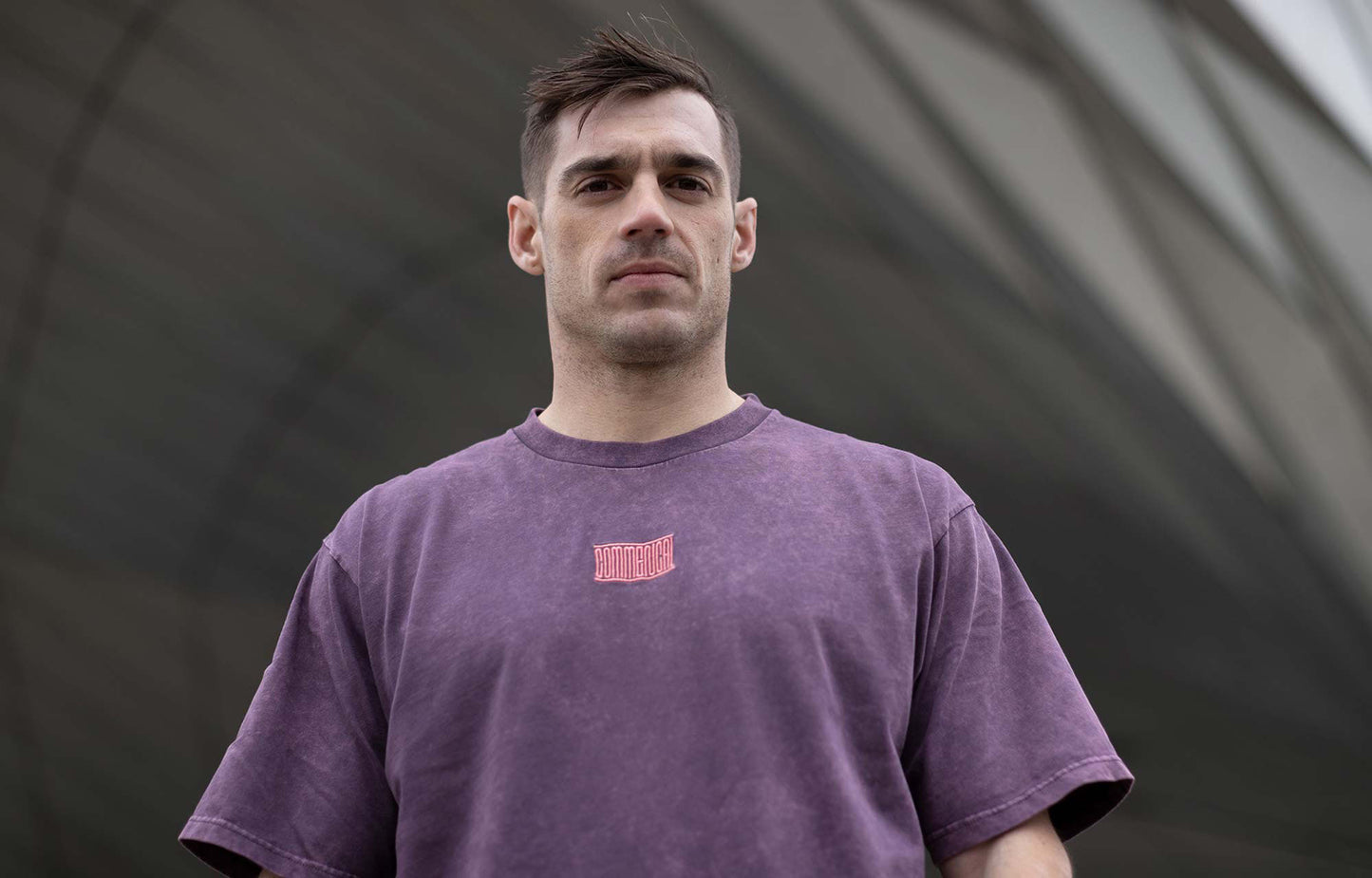 T-SHIRT COMMENCAL WASHED WINE - Black crew shop