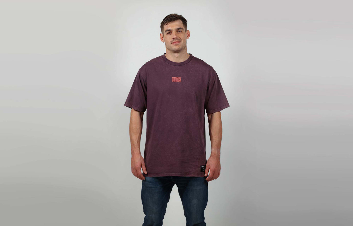 T-SHIRT COMMENCAL WASHED WINE - Black crew shop