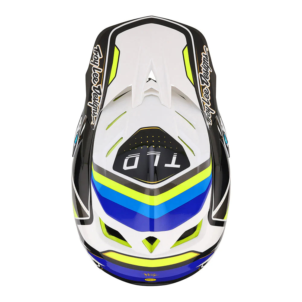 Casco MTB D4 COMPOSITE REVERB WHITE / BLUE - Black crew shop