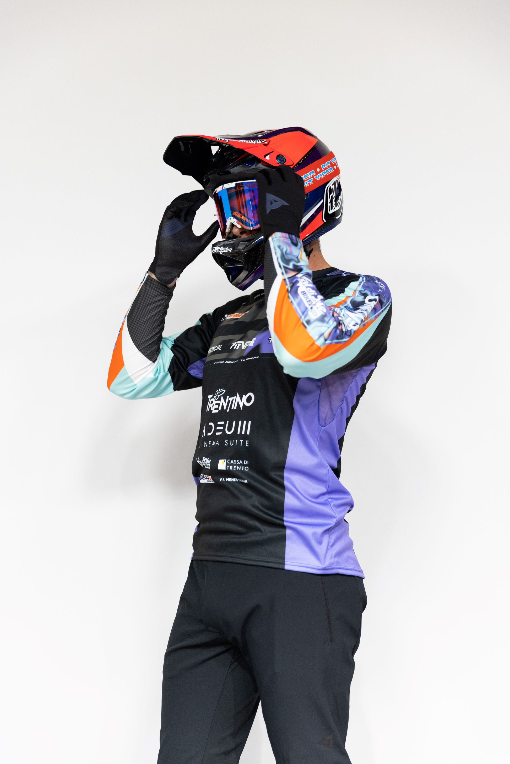 Jersey Trentino DH Racing nero 2023 - Black crew shop