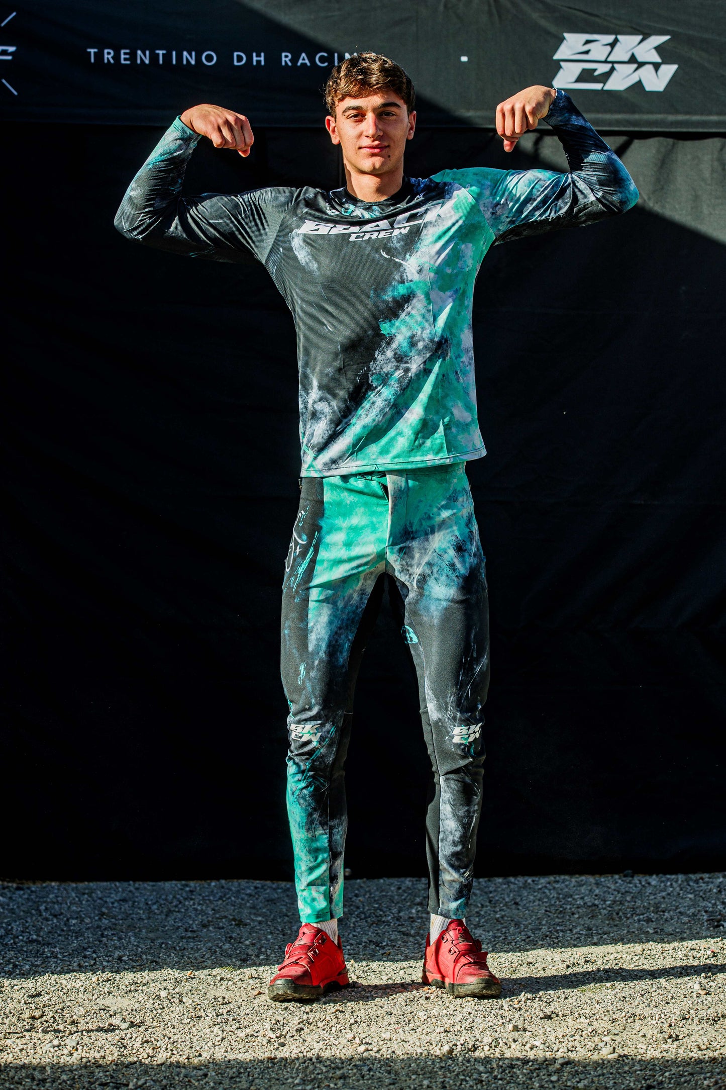 Pantalone Black Crew nero/verde