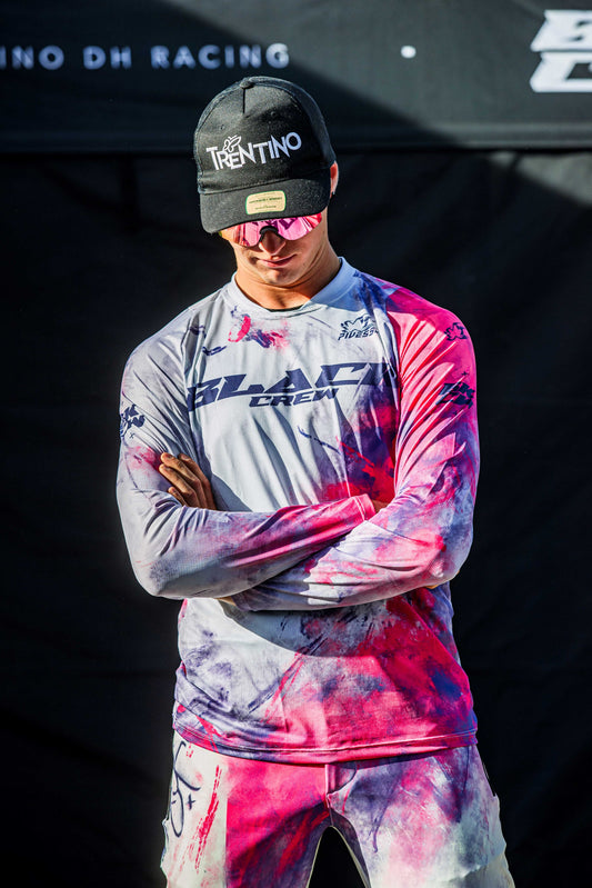 Maglia Black Crew bianco/rosa