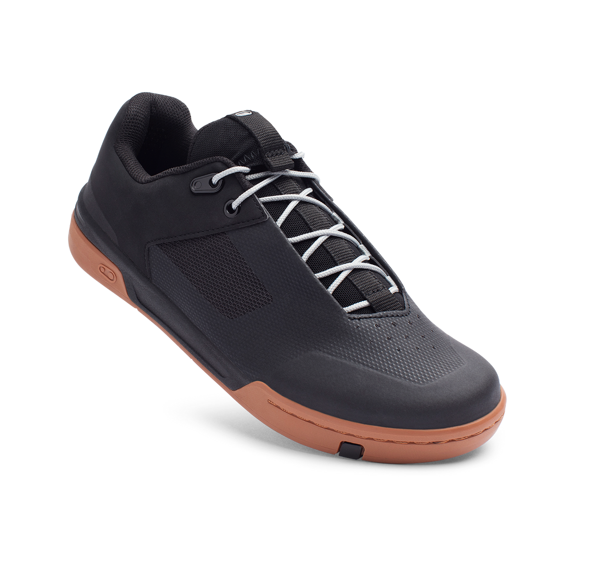 Stamp Lace Flat Shoes - Black/Gum – vista 1