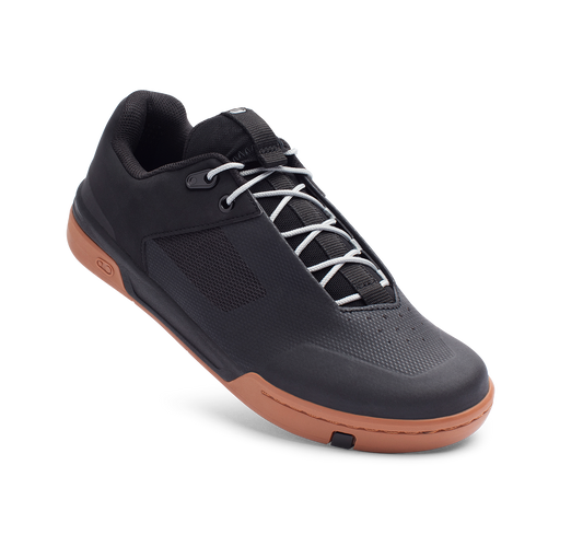 Stamp Lace Flat Shoes - Black/Gum – vista 1
