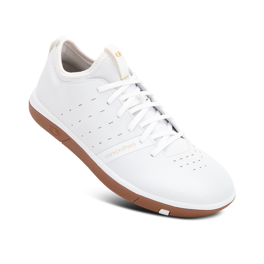 Stamp Street Fabio Flat Shoes - White/Gum – vista 1