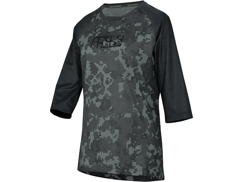 iXS Carve Women Jersey 3/4 Black Camo