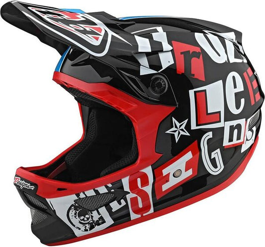 Troy Lee Designs D3 Fiberlite Black – vista 1