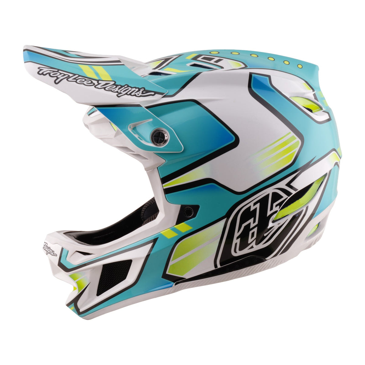 Troy Lee Designs D4 Composite Crest Real Teal – vista 1