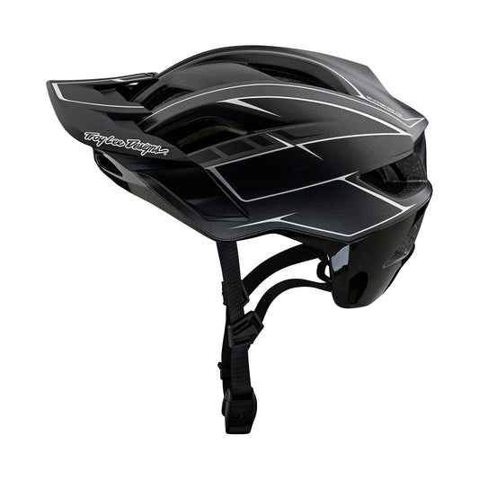 Troy Lee Designs Flowline SE MIPS Pinstripe Charcoal / Black – vista 1