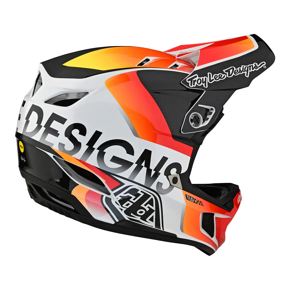 Casco MTB D4 COMPOSITE QUALIFIER WHITE / ORANGE - Black crew shop