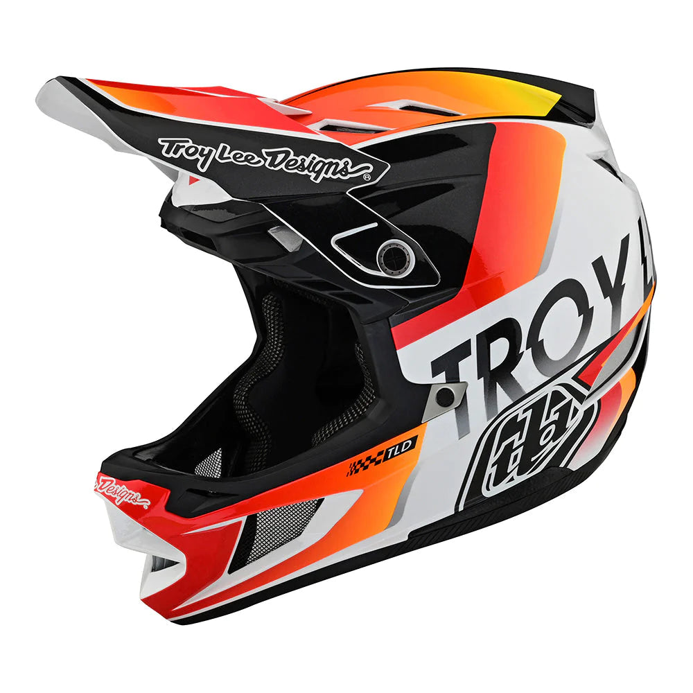 Casco MTB D4 COMPOSITE QUALIFIER WHITE / ORANGE - Black crew shop