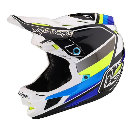 Casco MTB D4 COMPOSITE REVERB WHITE / BLUE - Black crew shop