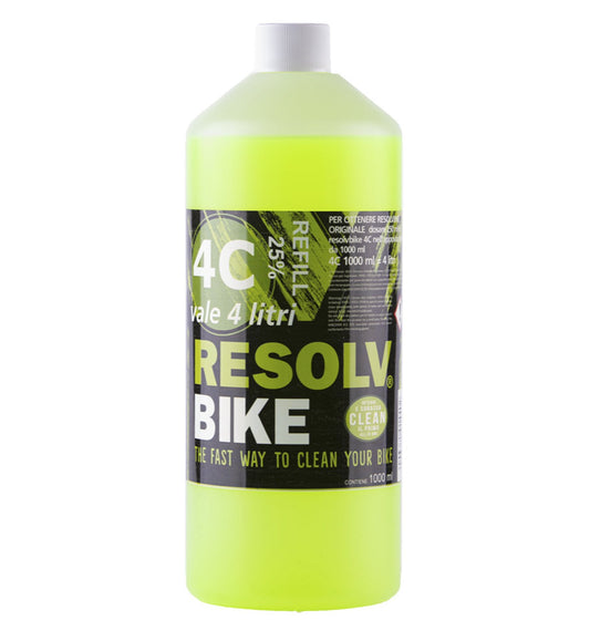 Detergente ricarica Resolvbike®Clean 4C da 1 litro per lavaggio bici e moto - Black crew shop